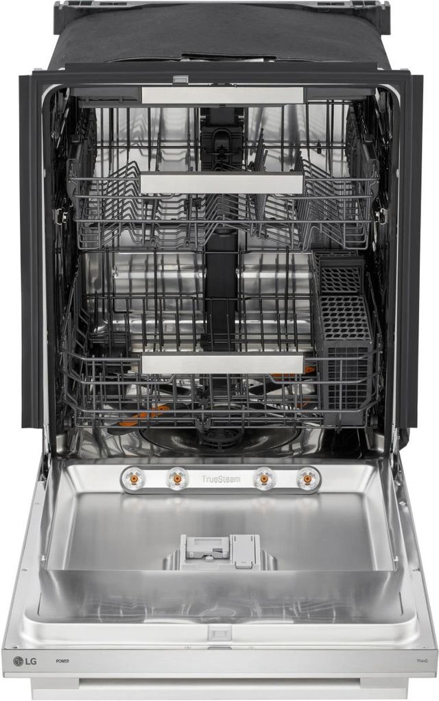 LG 24'' PrintProof™ Stainless Steel Smart FlushFit™ Top Control Built- In Dishwasher with QuadWash® Pro and TrueSteam® -1