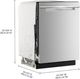 Whirlpool® 24" FingerPrint Resistant Stainless Steel Top Control Built-In Dishwasher with Total Coverage Wash Action-4