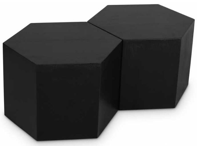 Meridian Furniture Eternal 2-Piece Black Modular Coffee Table Set-0