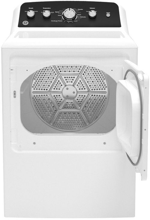 GE® 7.2 Cu. Ft. White Electric Dryer-1