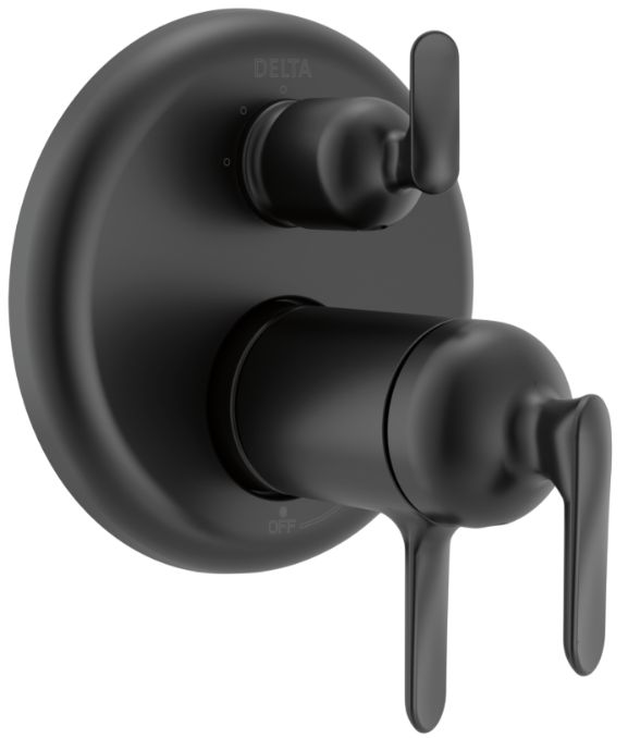 Delta Bonacci™ 17T Series Matte Black 6-Setting Integrated Diverter Trim-0
