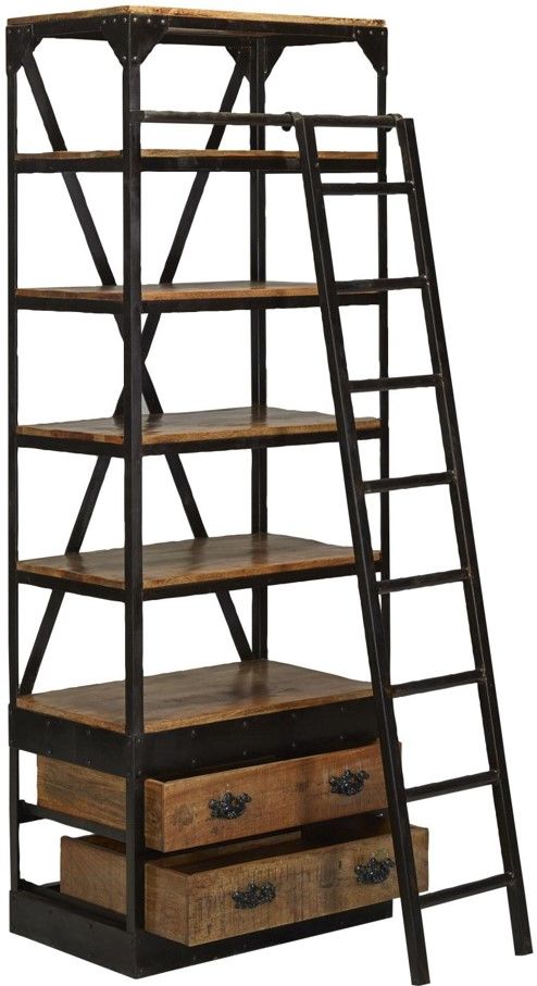 Jaipur Furniture Vintage Sawan Library Bookcase-0