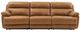 Steve Silver Co. Gatlin 3-Piece Brown Leather Dual-Power Reclining Sofa-2