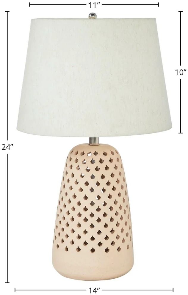 LH Home Skye Taverna Beige/Ivory Table Lamp-2