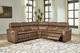 Signature Design by Ashley® Crowell 5-Piece Saddle Power Reclining Sectional-1