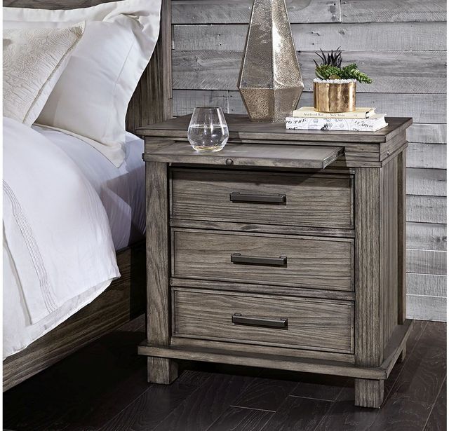 A-America® Glacier Point Graystone Nightstand-3