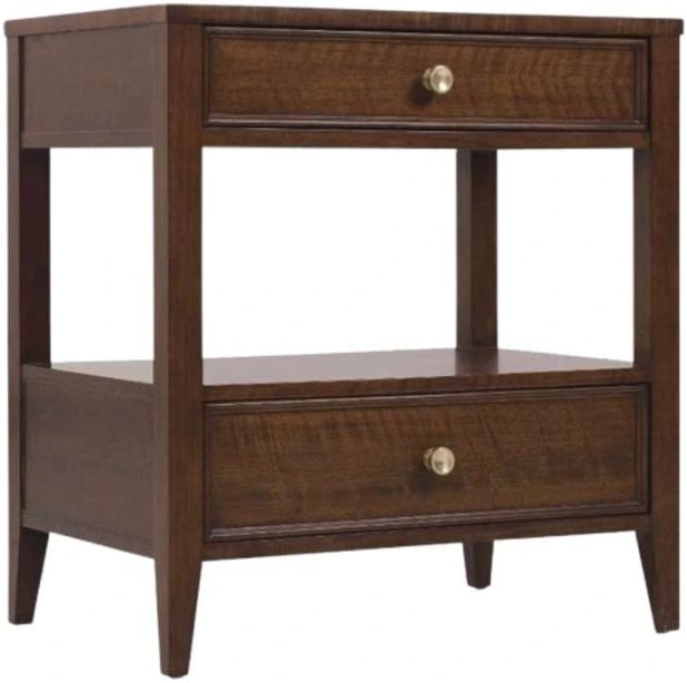 Hooker® Furniture Archives Classic Walnut 2-Drawer Nightstand-0