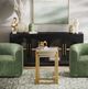 Jofran Inc. Oliver 3-Piece White Nesting Table with Gold Base Set-1
