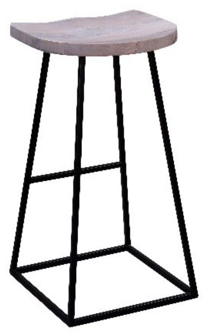Porter International Designs Clement Black/White Bar Stool-2