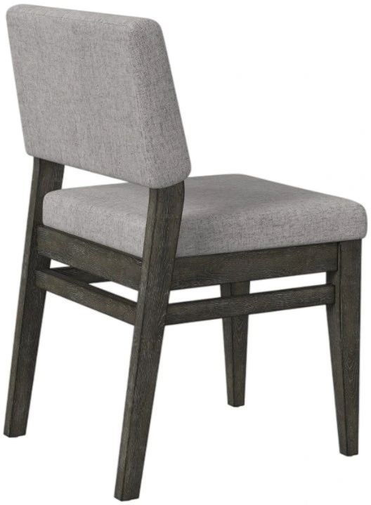 Intercon Flex Gray/Reclaimed Chevron Upholstered Side Chair-3