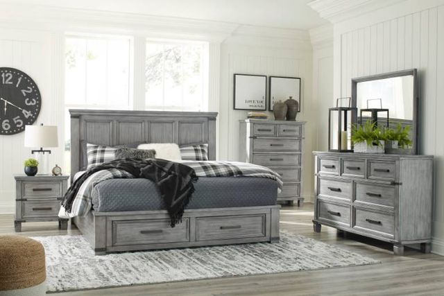 Signature Design by Ashley® Russelyn 2-Piece Gray Queen Storage Bed Set-3