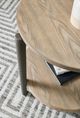Signature Design by Ashley® Dyonton Light Grayish Brown Top End Table with Gunmetal Base-4