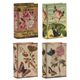 A & B Home 4-Piece Green/Pink/White/Yellow Book Box Set-0