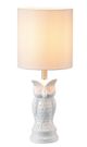 A & B Home White Owl-Shaped Table Lamp-1