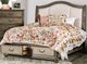 Furniture of America® Belgrade 5-Piece Ivory/Natural Queen Storage Bedroom Set-1