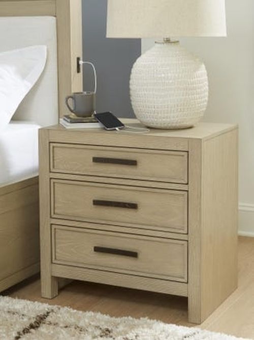 Signature Design by Ashley® Calmoro Gray Nightstand-1