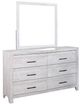 New Classic® Home Furnishings Biscayne Driftwood Dresser and Mirror Set-0