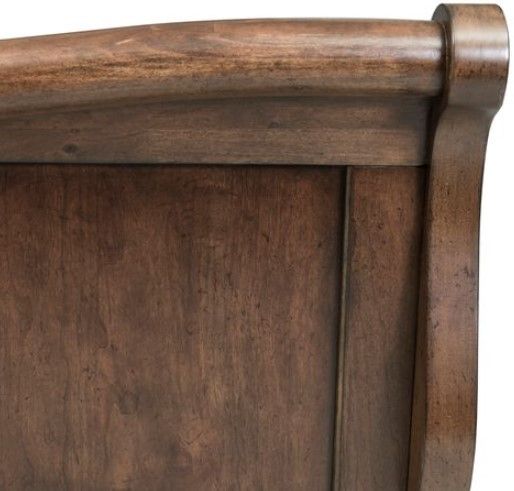 Liberty Furniture Rustic Traditions Rustic Cherry Queen Sleigh Bed-6