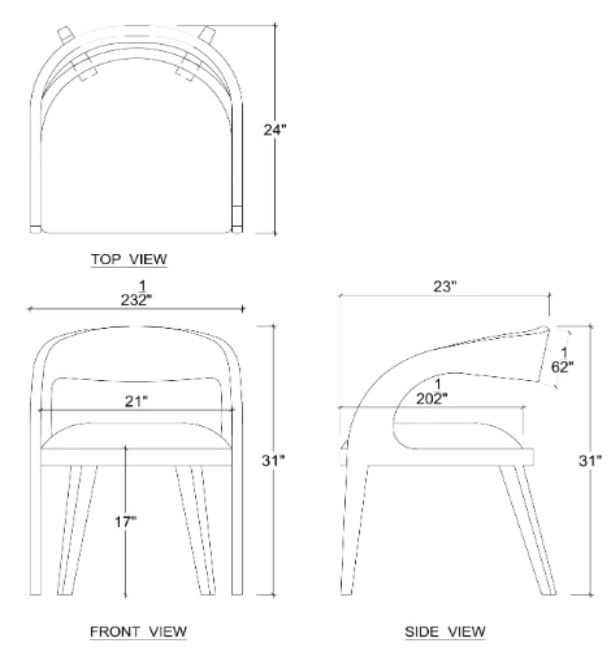 Bramble Customizable Verona Dining Chair-1