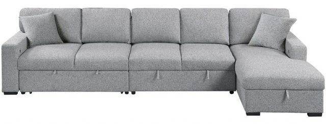 Homelegance® Pompano 3-Piece Gray Right-Arm Facing Sectional with Chaise-2