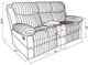 Global Furniture USA U6028 Gray Manual Reclining Loveseat with Console-3