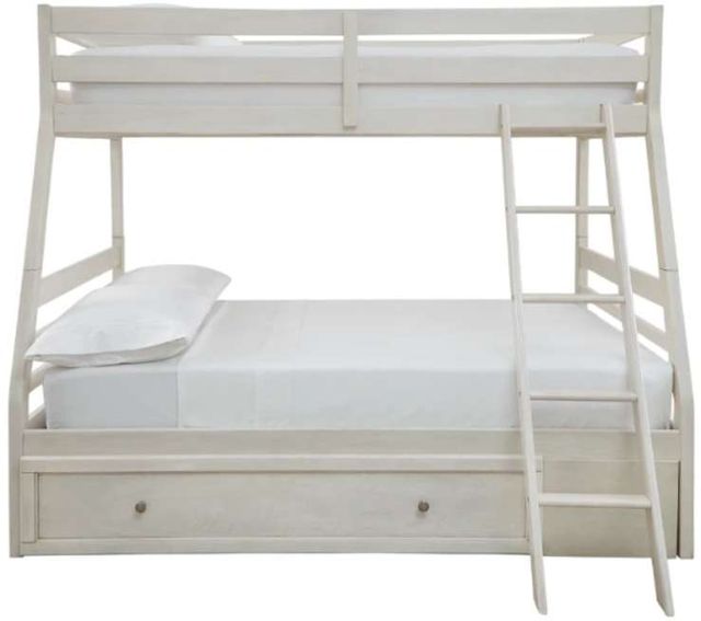 Signature Design by Ashley® Robbinsdale Antique White Youth Twin/Full Storage Bunk Bed-1