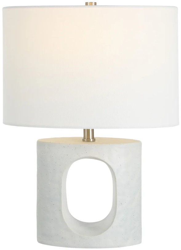 Renwil® Everren Damian Black Speckled/Gray Table Lamp-2