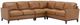 Leather Italia™ Newport 4-Piece Camel Sectional-0