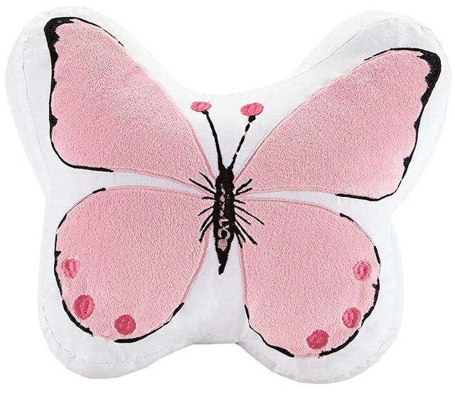 Olliix by Mi Zone Kids Cynthia Pink Full Printed Butterfly Comforter Set-2