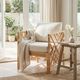 Crestview Collection Barbados Cream/Natural Accent Chair-1
