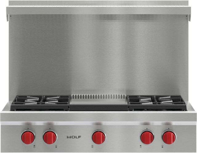 Wolf® 36" Pro Style Natural Gas Rangetop-1