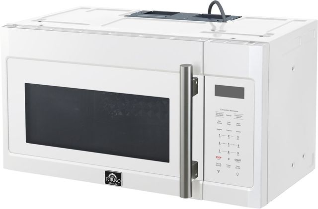 FORNO® Fornace Series Espresso 1.5 Cu. Ft. Fingerprint Resistant White Over The Range Microwave -2