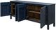 International Furniture Direct Jazmine Indigo Blue 4-Door Console-3