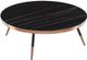 VIG Furniture Modrest Cayson Black/Rose Gold Modern Coffee Table-2