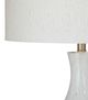 Bassett Mirror Spey Black/Brushed Gold/White Table Lamp-1