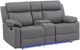 Global Furniture USA U6026 Gray Console Manual Reclining Loveseat with LED-0