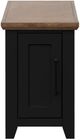 Legends Home Providence Bourbon Chair Side Table with Black Base-0