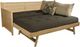 Kodiak Furniture Marisa Linen Charcoal/Weathered White Twin Daybed with Mattress and Pop Up -0