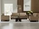 International Furniture Direct Blackburn Black/Brown Sofa-2