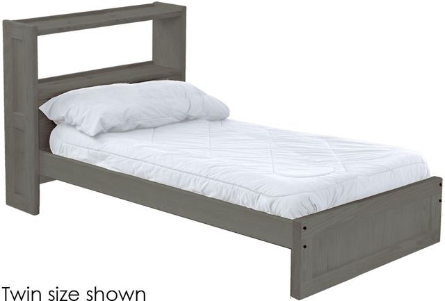 Crate Designs™ Furniture Graphite Queen Bookcase Bed-0