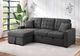 Homelegance® McCafferty 2-Piece Dark Gray Left-Arm Facing Sleeper Sectional with Hidden Storage-1