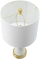 A & B Home Brass/White Table Lamp-2