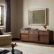 Four Hands Vincent Dark Brown Walnut Veneer Media Console with Record Storage-1