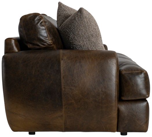 Bernhardt Cameron Bernhardt Living Brown Leather Sofa-4
