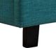 Elements International Erica Teal Upholstered Queen Platform Bed-3