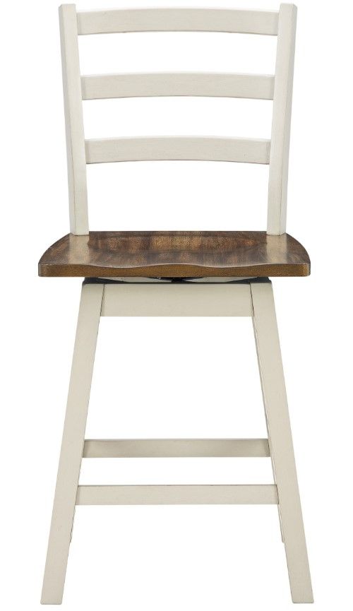 Signature Design by Ashley® Brinfern Antique White/Brown Swivel Stool-1