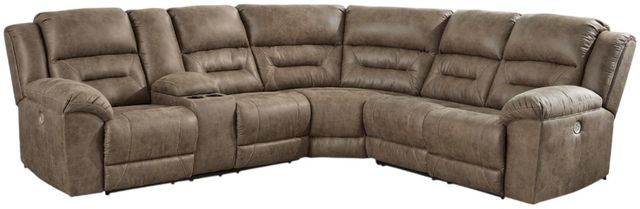 Signature Design by Ashley® Ravenel 3-Piece Fossil Power Reclining Sectional-0