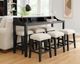 aspenhome® Camden 7-Piece Beige/Domino Console Bar Set-1