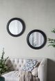 A & B Home Black/Brown Wall Mirror-5