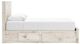 Benchcraft® Lawroy Light Natural Queen Storage Panel Bed-2